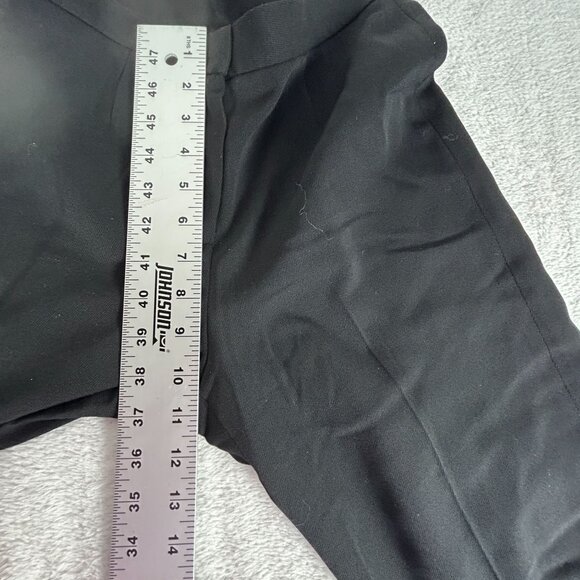 Lauren Ralph Lauren Petite Womens Black Wool Blend Straight Leg Pants Size 4P - Picture 6 of 8